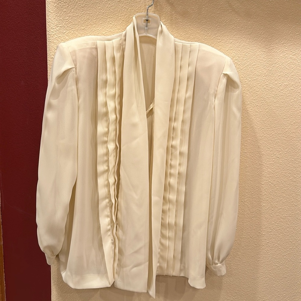 Women’s Cream Blouse and Pants